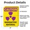 Signmission Radiation & Laser Sign, 10 in H x 7 in W, Vinyl Decal, Rectangle OS-2PACK-CR-D-710-V-10270 - alternate 2